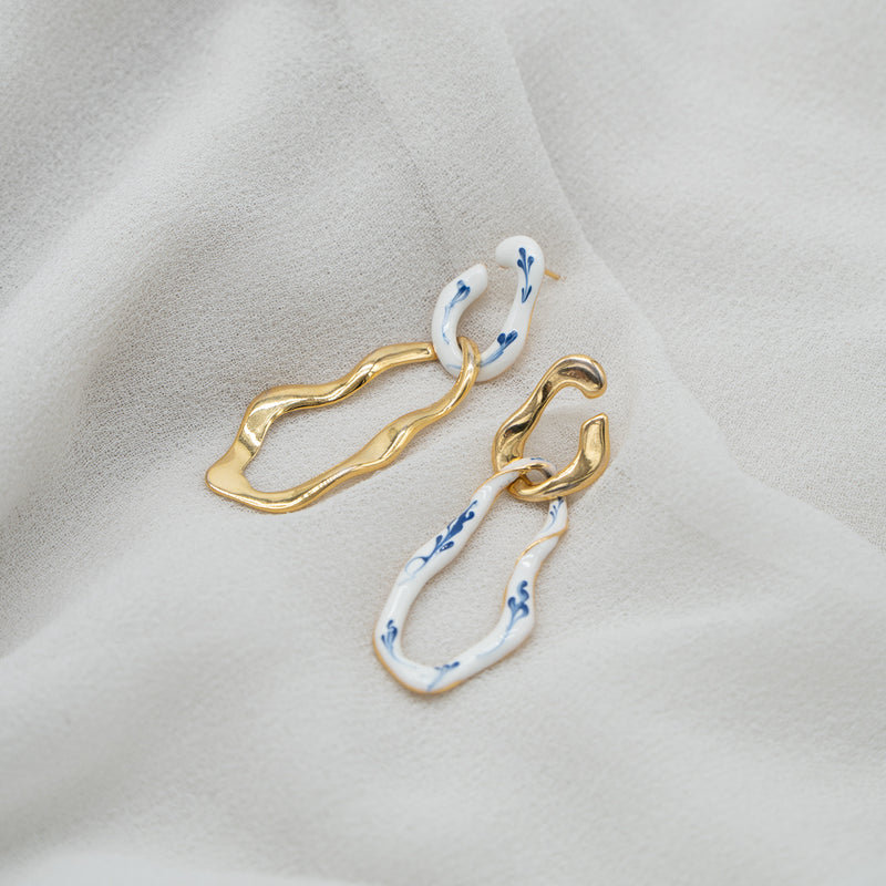 Kintsugi Dangler Mismatch Multiway Earrings