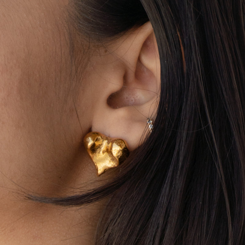 Golden Sweetheart Earrings