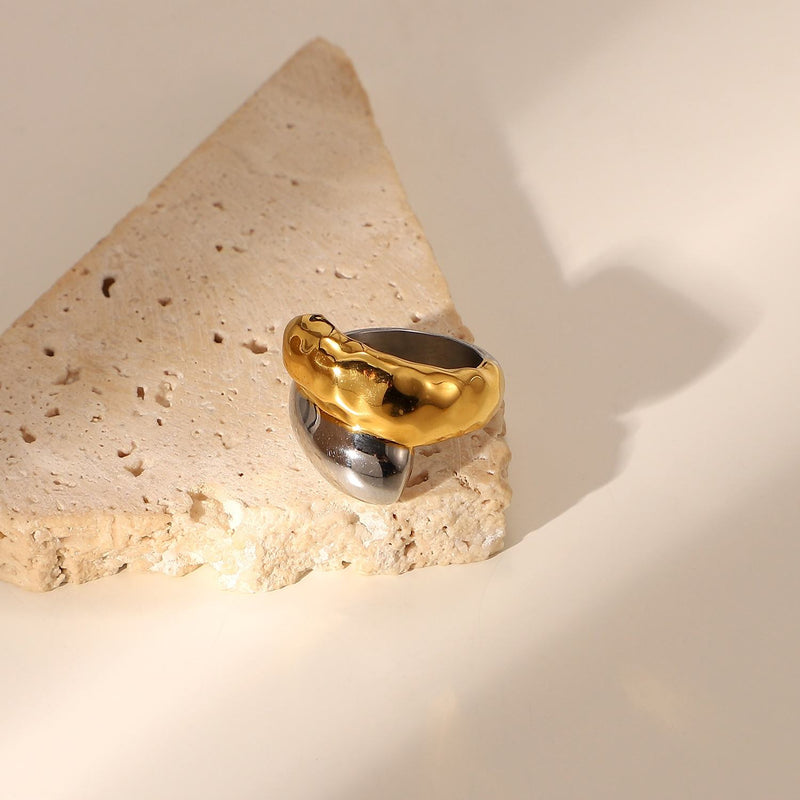 Seashore Hammered Unisex Ring