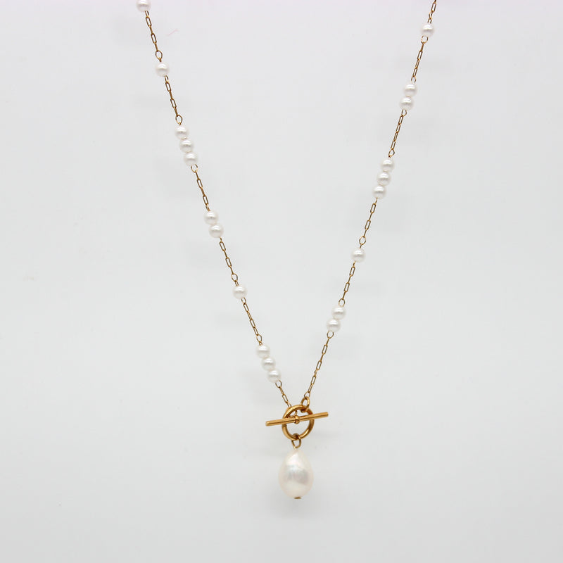 Ethereal Pearl Drop Necklace