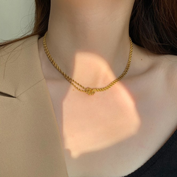 Golden Knot Necklace