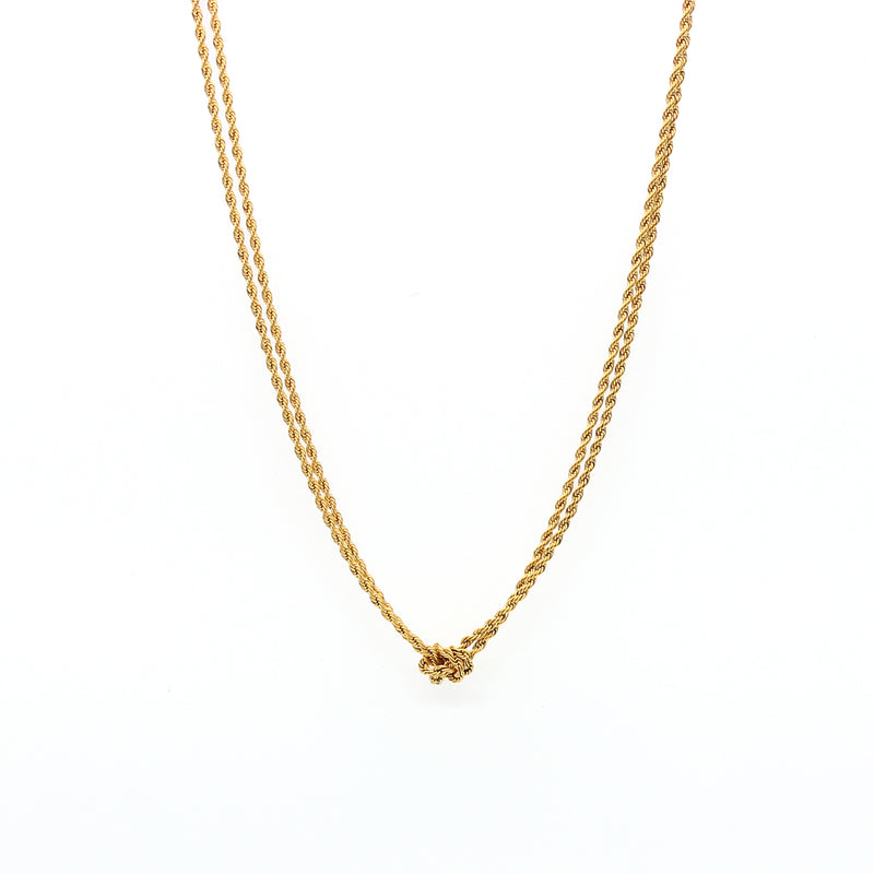 Golden Knot Necklace