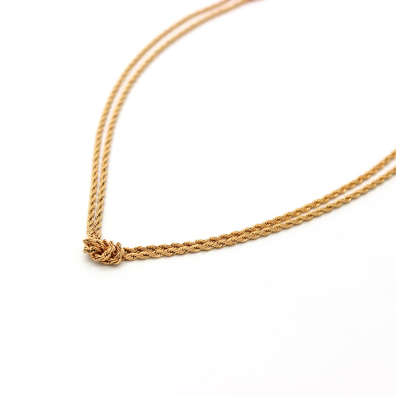 Golden Knot Necklace