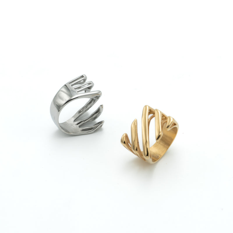 Mirage Unisex Rings - Set of 2