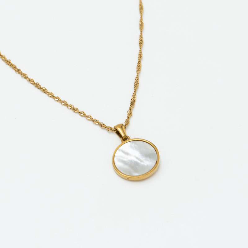 Celestial Charm Necklace - Reverse White