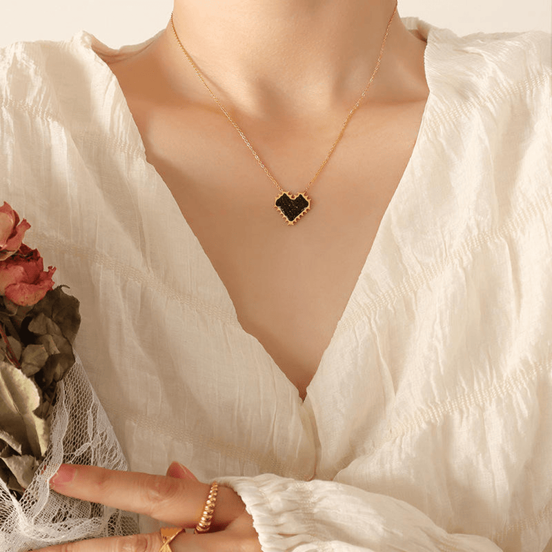 Pixelated Heart Necklace