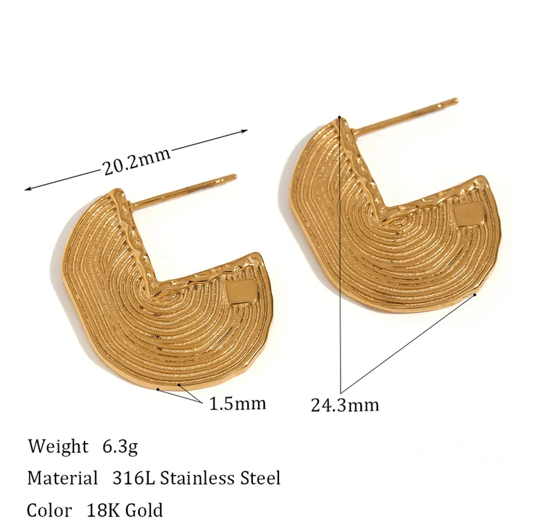 Clara Golden Earrings