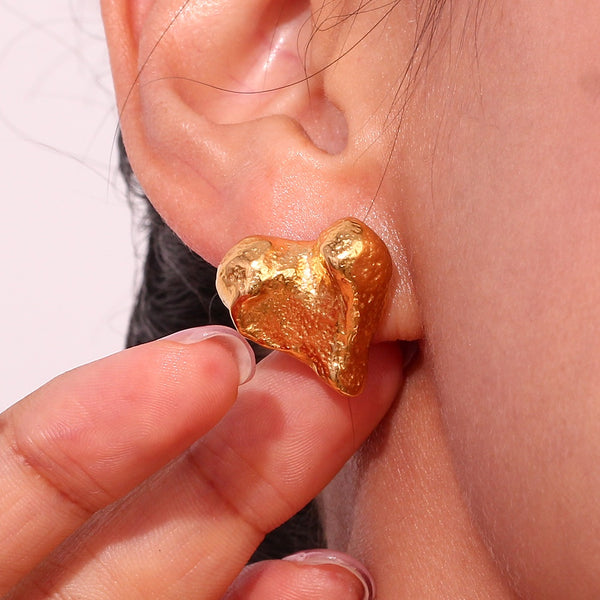 Golden Sweetheart Earrings