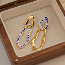 Kintsugi Dangler Mismatch Multiway Earrings