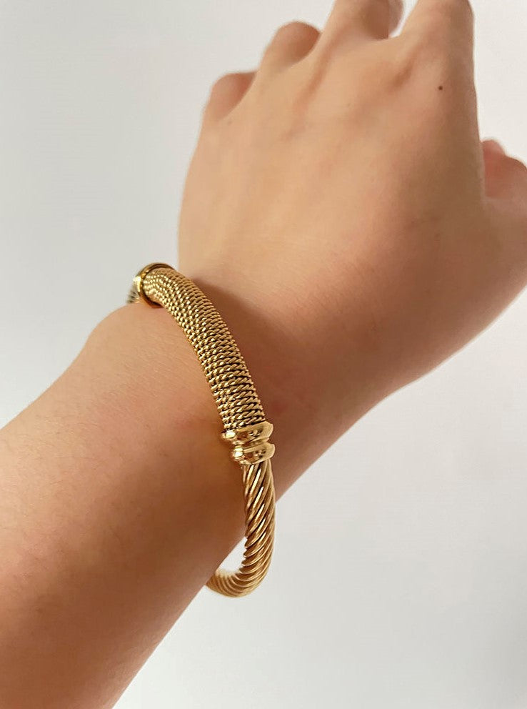 Retro Charm Cuff Bracelet