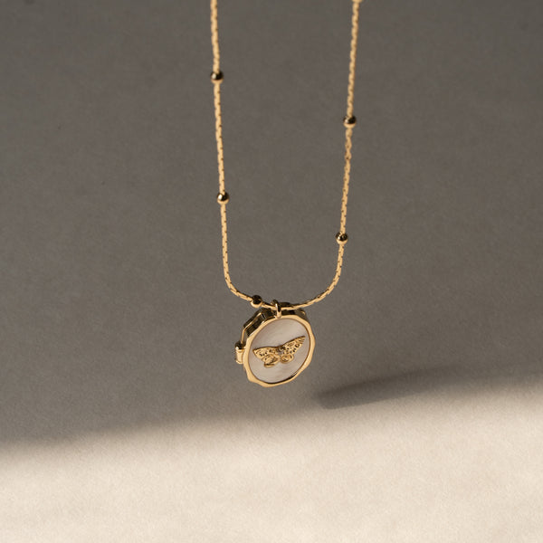 Butterfly Love Picture Locket Necklace