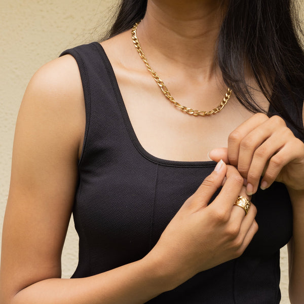Half and Half Unisex Chain Neckalce