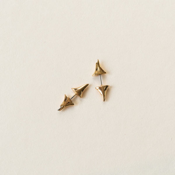 Golden Thorn Unisex Studs