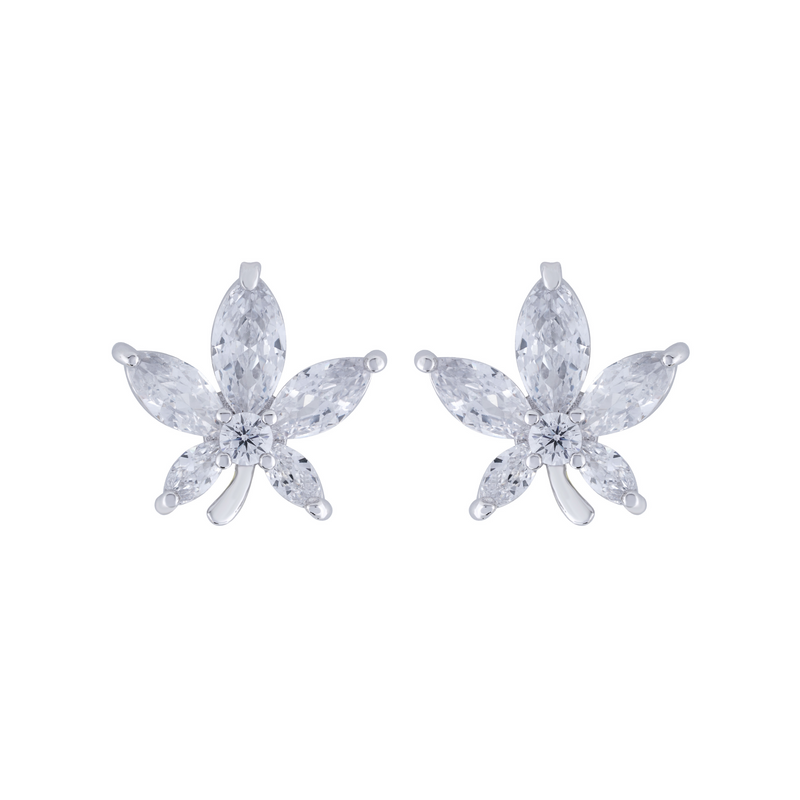 Ethereal Flower Stud Earrings