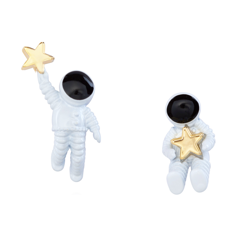 Over the Stars Mismatch Earrings Without Background