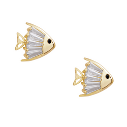 Fish Stud Earrings by FASHKA