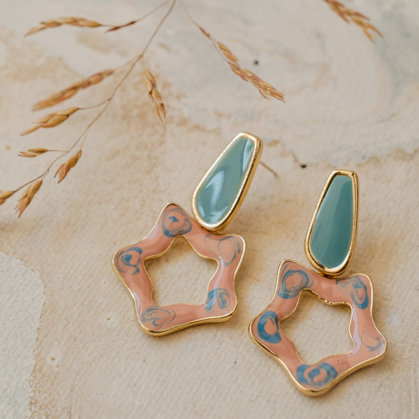earrings. dangler earrings.