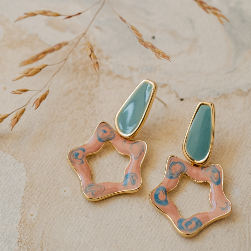 earrings. dangler earrings.