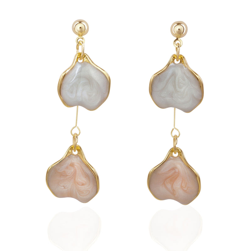 Heart Shaped Dangler Earrings | Without Background