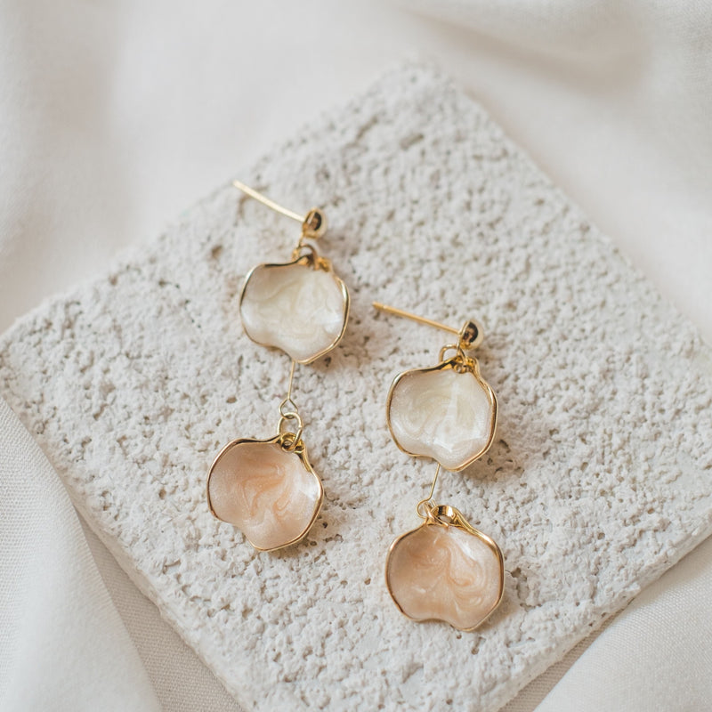 Heart Shaped Dangler Earrings