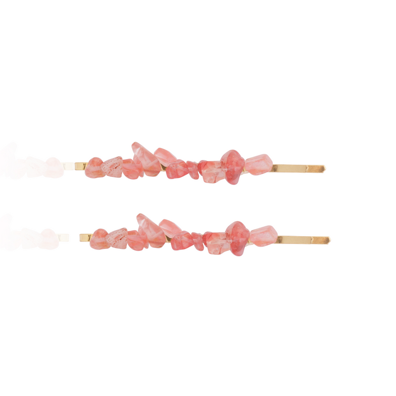 Strawberry Delight Hair Pins - Set of 2