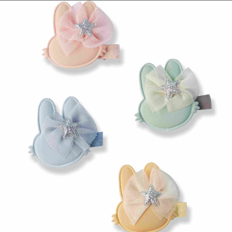 Bunny Bow Hair Clips by Fashka