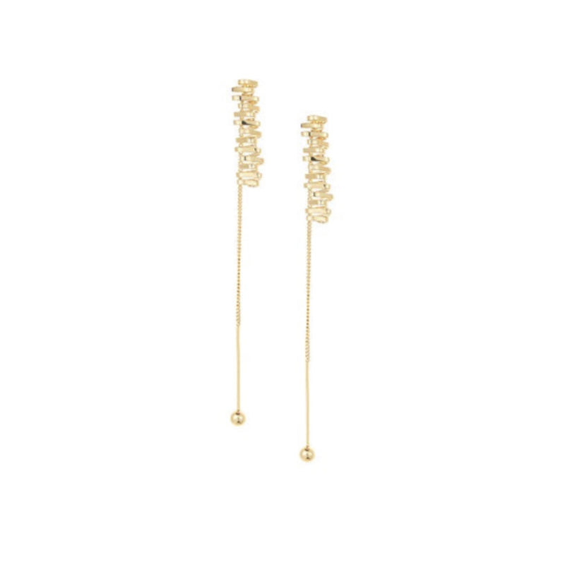 Golden Zigs Multi-Way Dangler Earrings by FASHKA