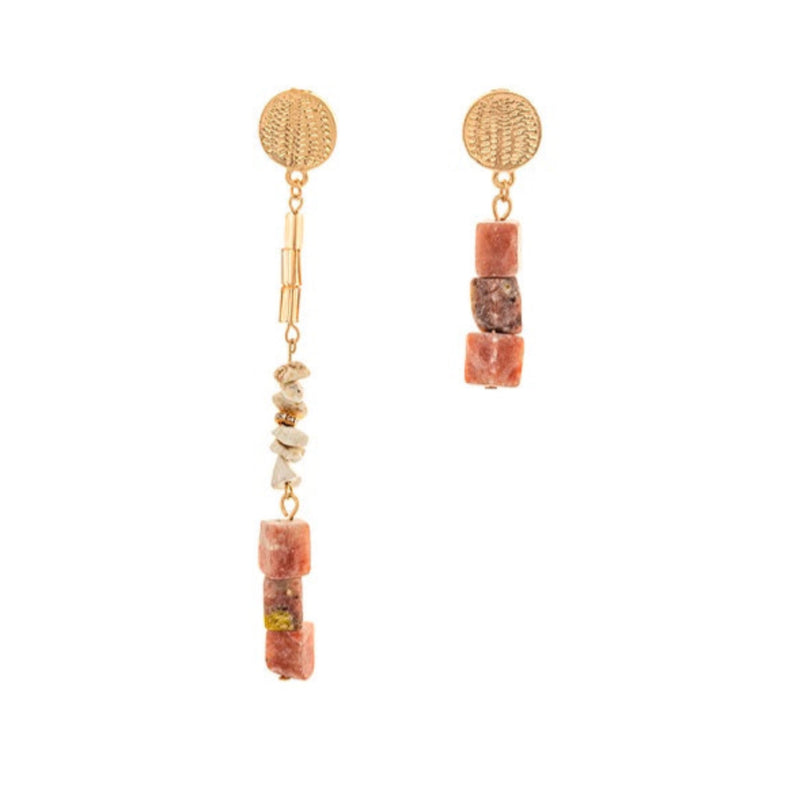 Sugar Candy Mismatched Dangle Earrings by FASHKA