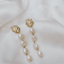 Pearl Cascade Dangler Earrings