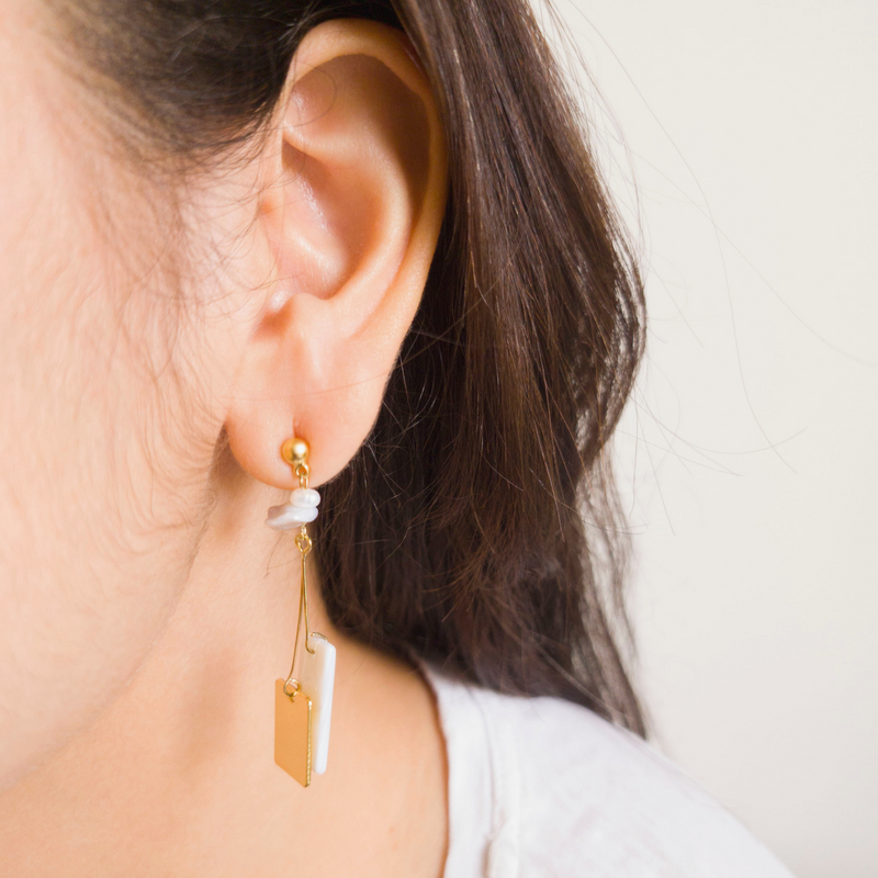 Swell Shell Dangler Earrings