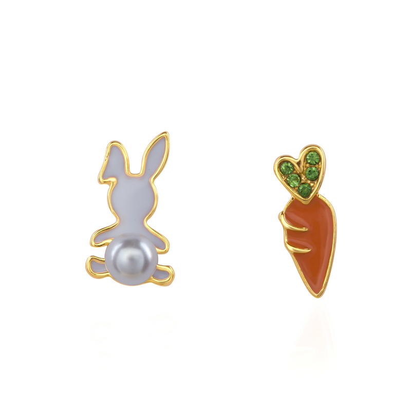 The Bunny Tale Mismatch Stud Earrings