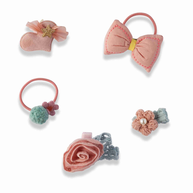 Blush Pink Assortment Hair Bands. Set of 5