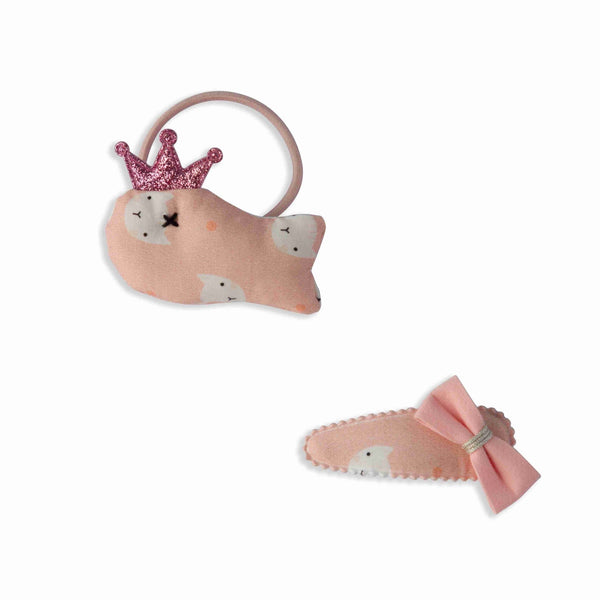 Pretty Pink Hair Accessories. Set of 2.