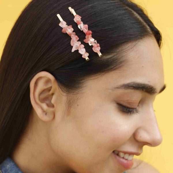 Strawberry Delight Hair Pins - Set of 2